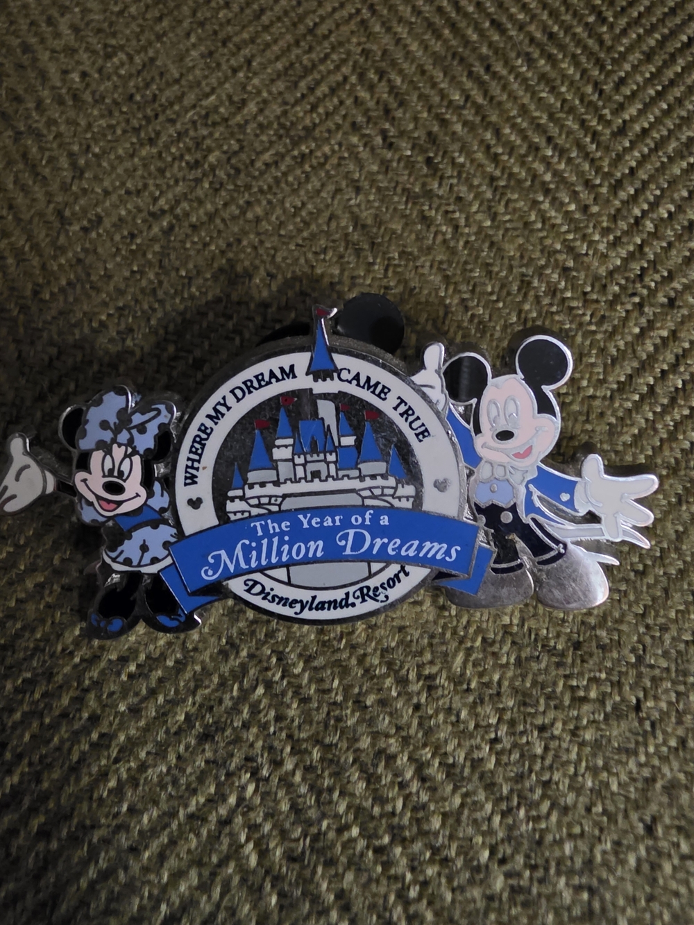 Blue Million Dreams Castle Trading Pin